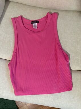 Hot Pink Ribbed Tank
